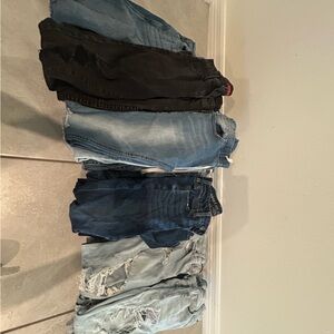 American Eagle Outfitters Dark Blue Boyfriend Jeans